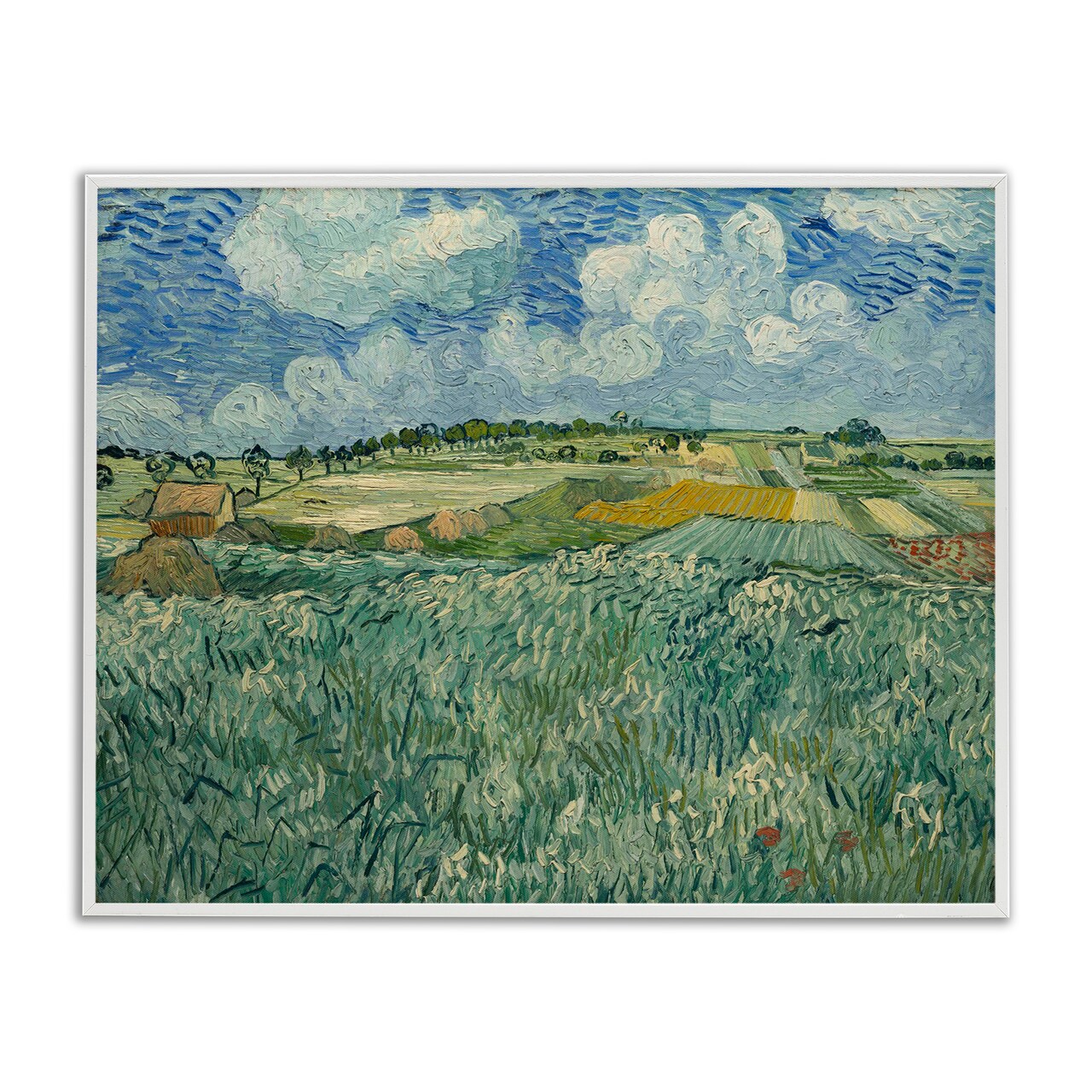 Stupell Industries Classical Van Gogh Farmland Framed Giclee Wall Art Design by one1000paintings